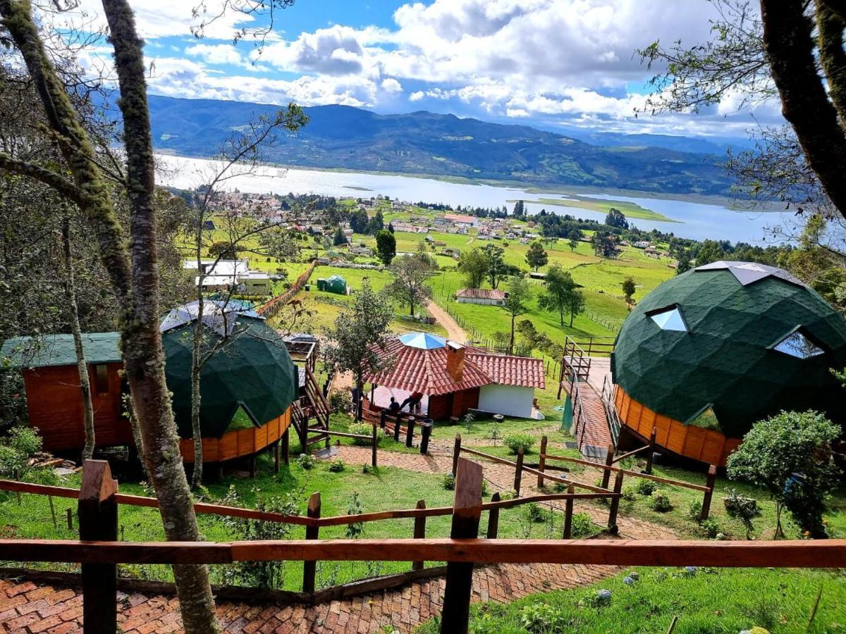 Glamping Sede Campestre Mirador De Pueblo Viejo Hotell Guatavita Eksteriør bilde