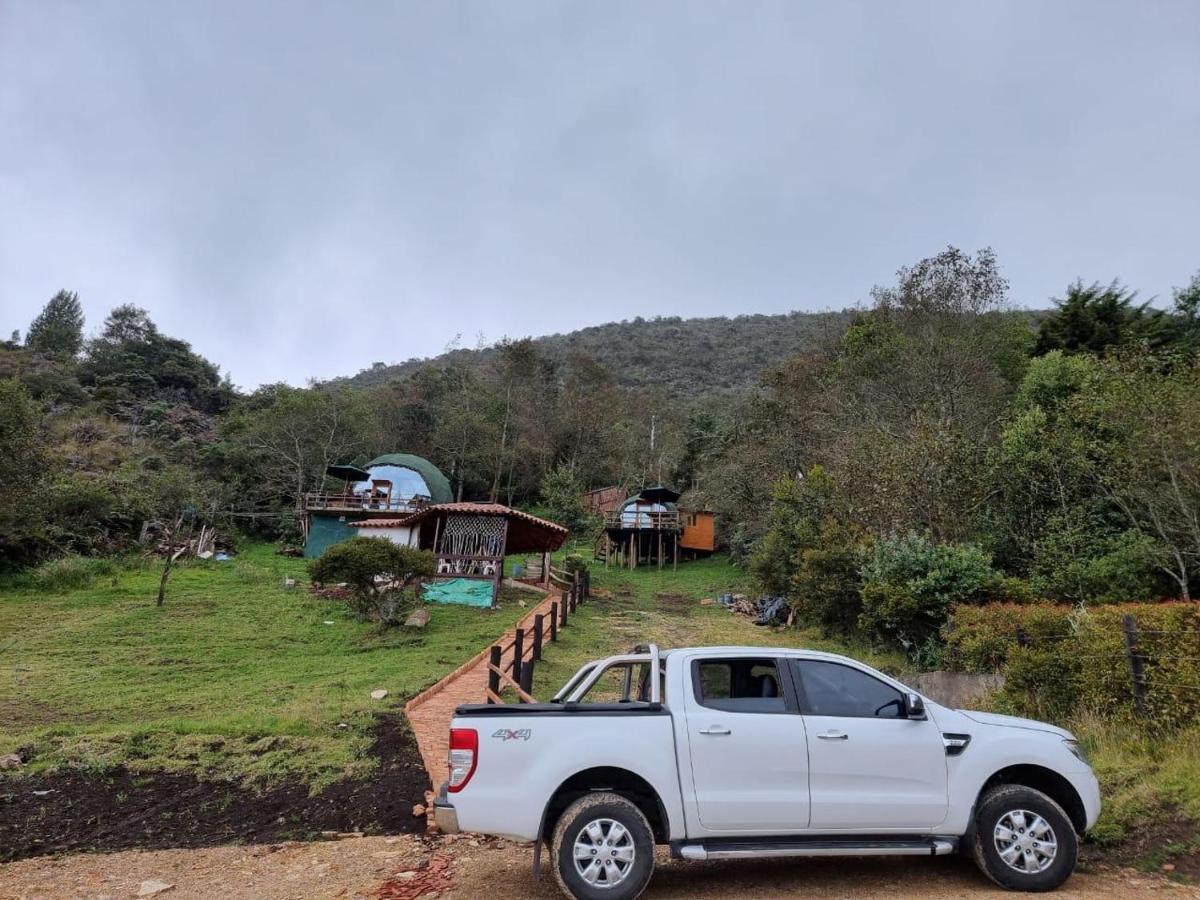Glamping Sede Campestre Mirador De Pueblo Viejo Hotell Guatavita Eksteriør bilde