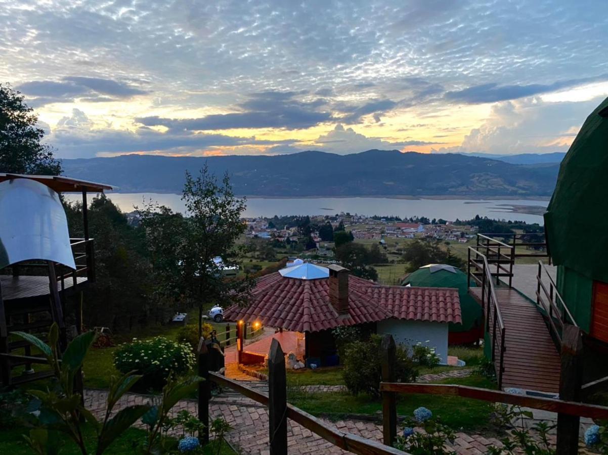 Glamping Sede Campestre Mirador De Pueblo Viejo Hotell Guatavita Eksteriør bilde