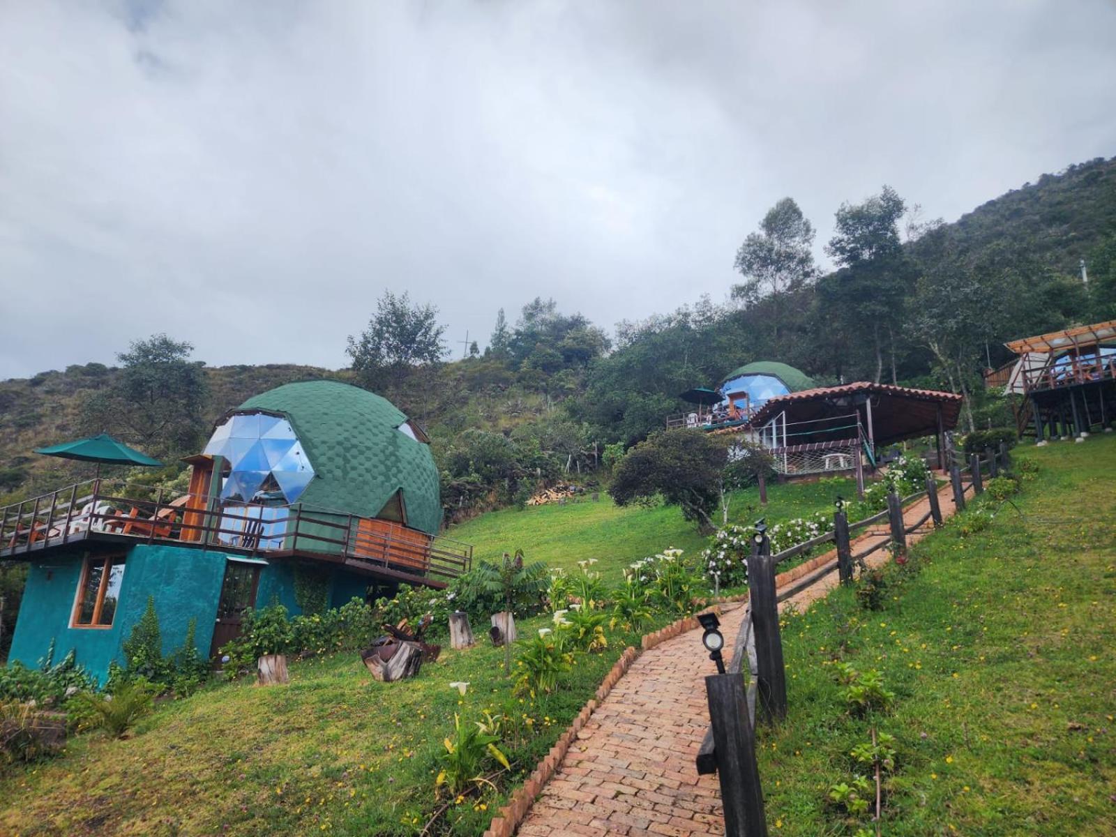 Glamping Sede Campestre Mirador De Pueblo Viejo Hotell Guatavita Eksteriør bilde
