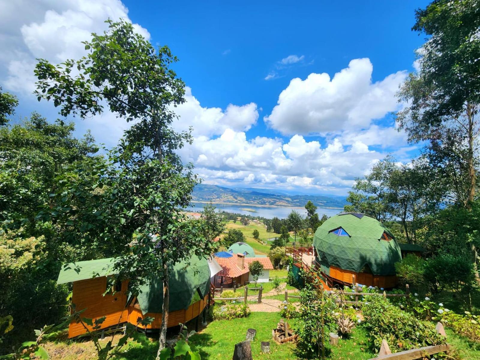 Glamping Sede Campestre Mirador De Pueblo Viejo Hotell Guatavita Eksteriør bilde