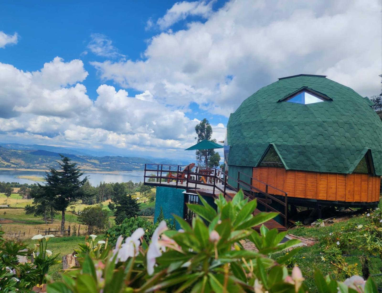 Glamping Sede Campestre Mirador De Pueblo Viejo Hotell Guatavita Eksteriør bilde