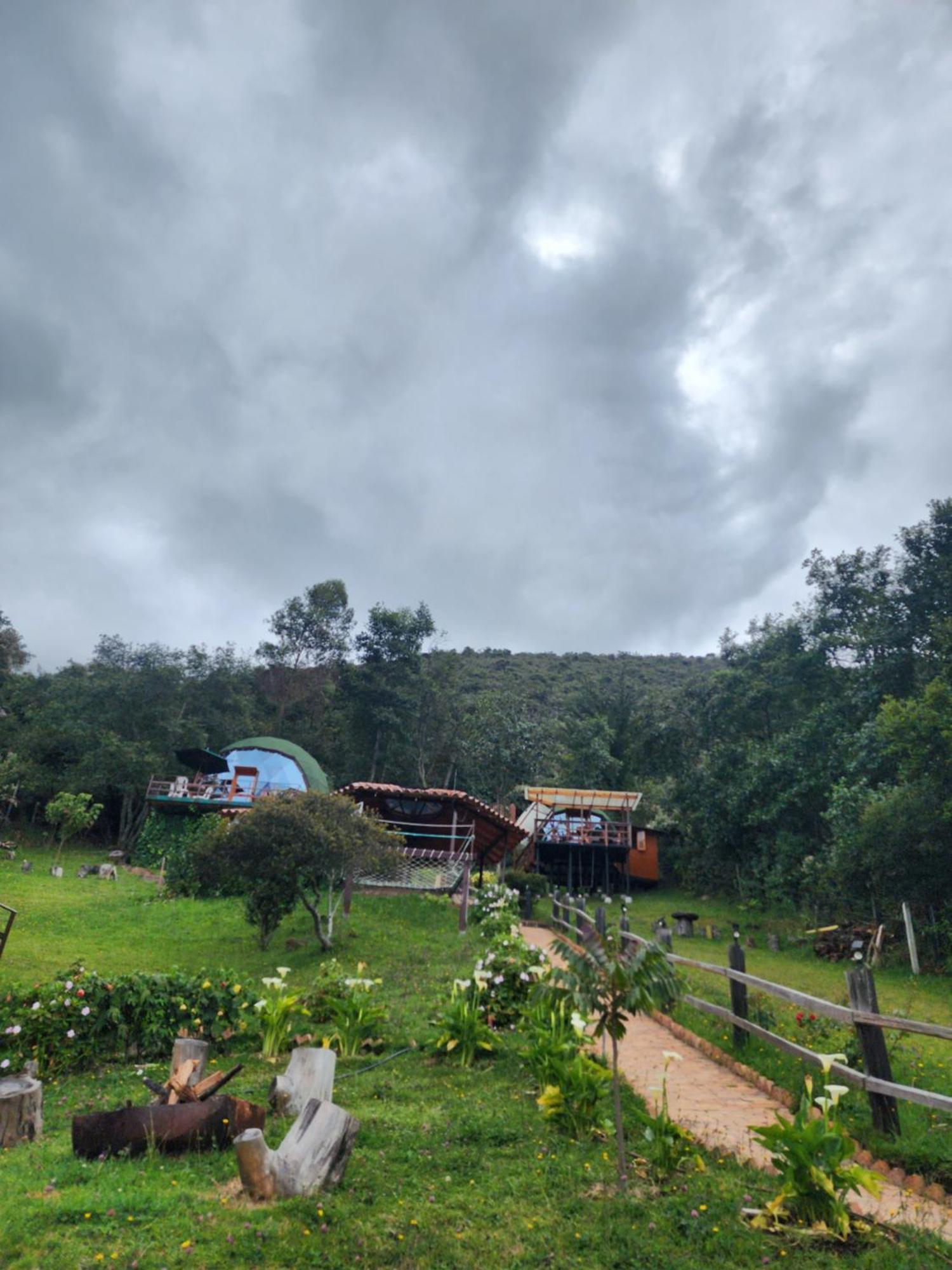 Glamping Sede Campestre Mirador De Pueblo Viejo Hotell Guatavita Eksteriør bilde